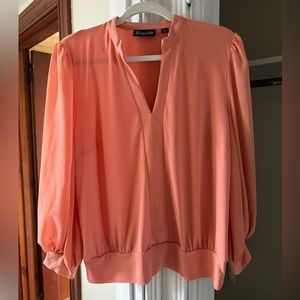 New York & Company. Blouse, Pink, Size Medium.